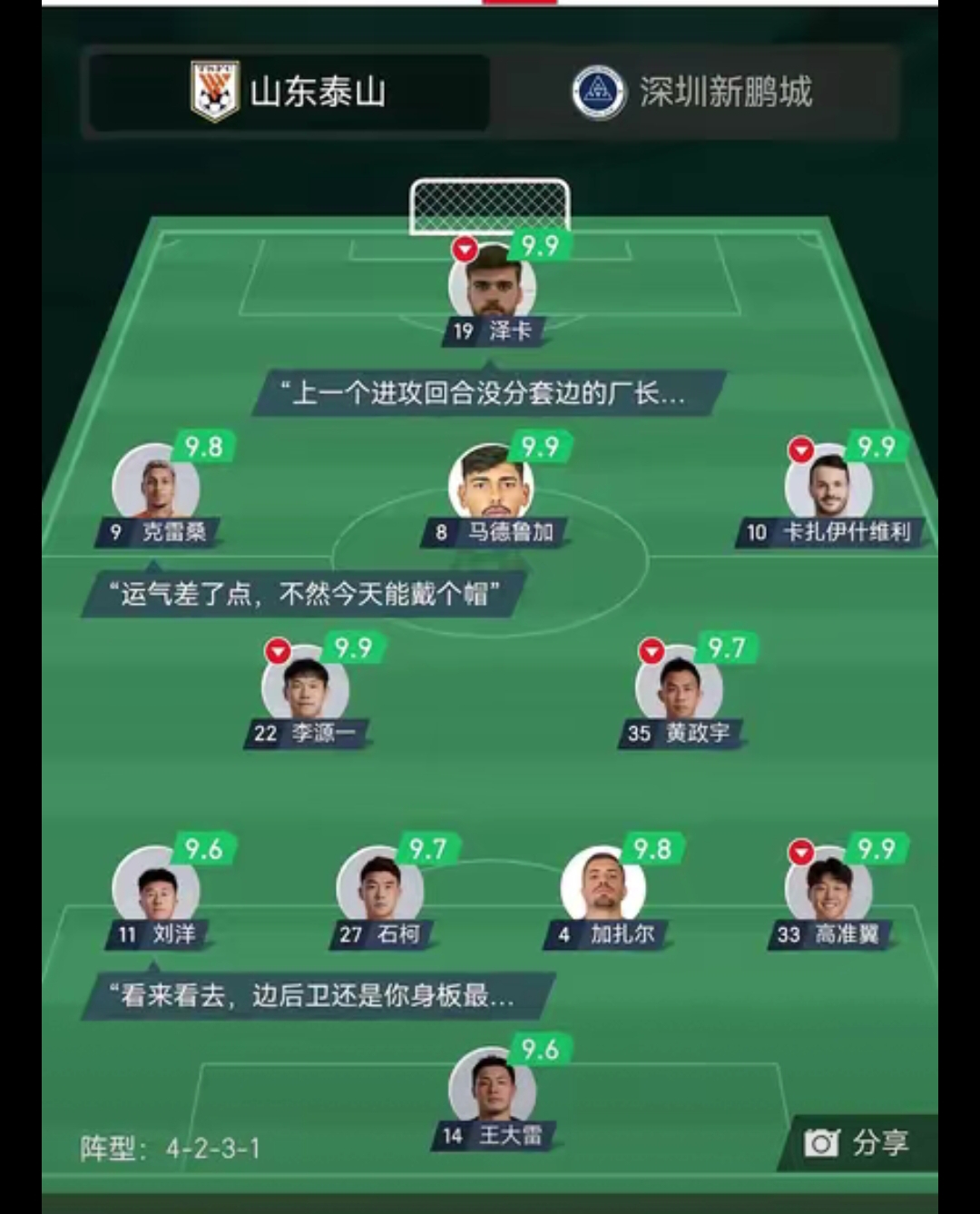 战术奏效！泰山双翼齐飞压制多特蒙德整场无力还手！的简单介绍